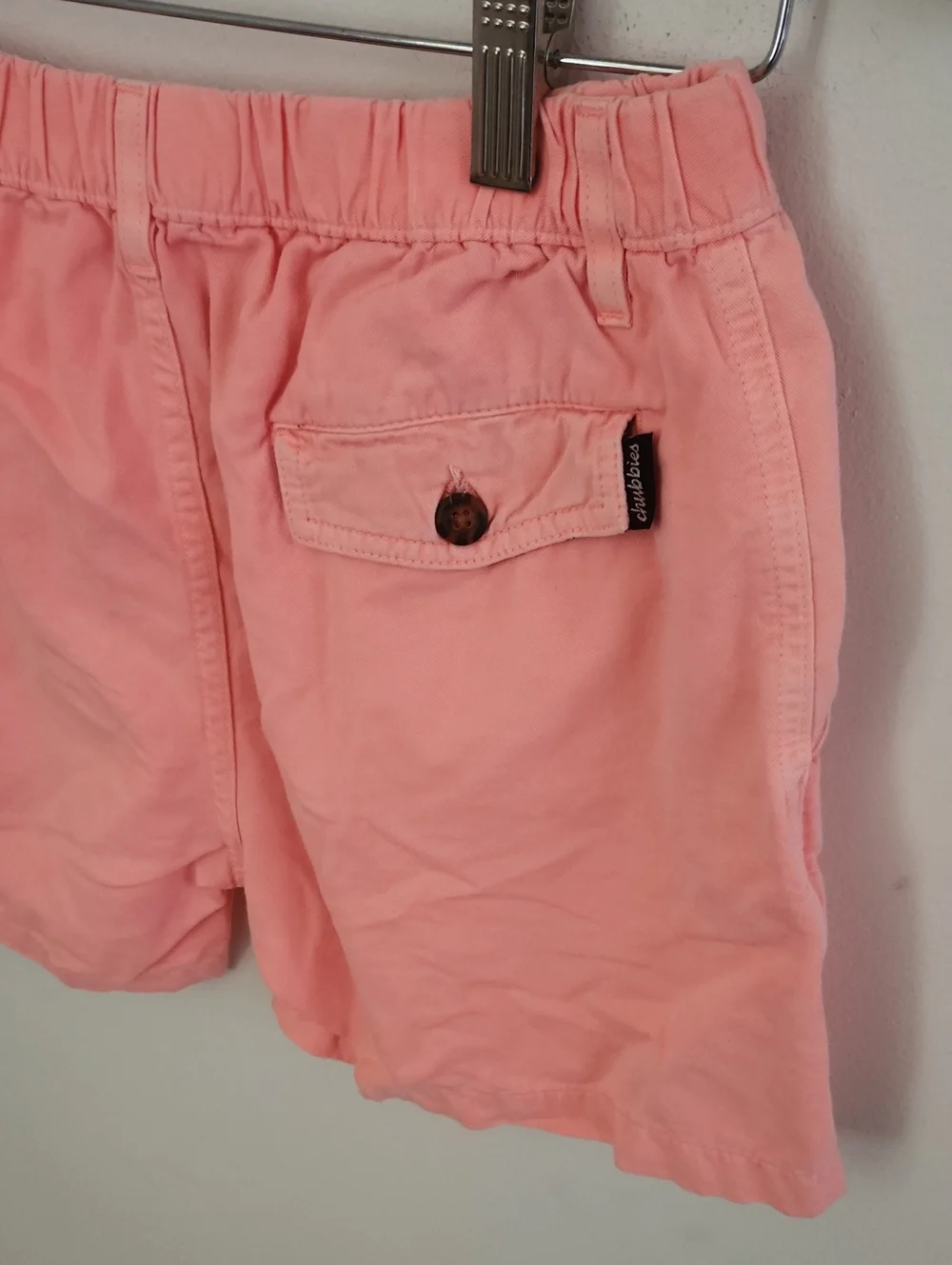 Chubbies Men's Casual Coral Pink Cotton Shorts 5.5 Inch Inseam